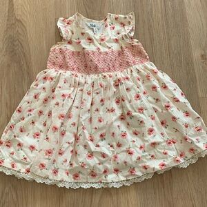 Bebe 6-12m floral dress
